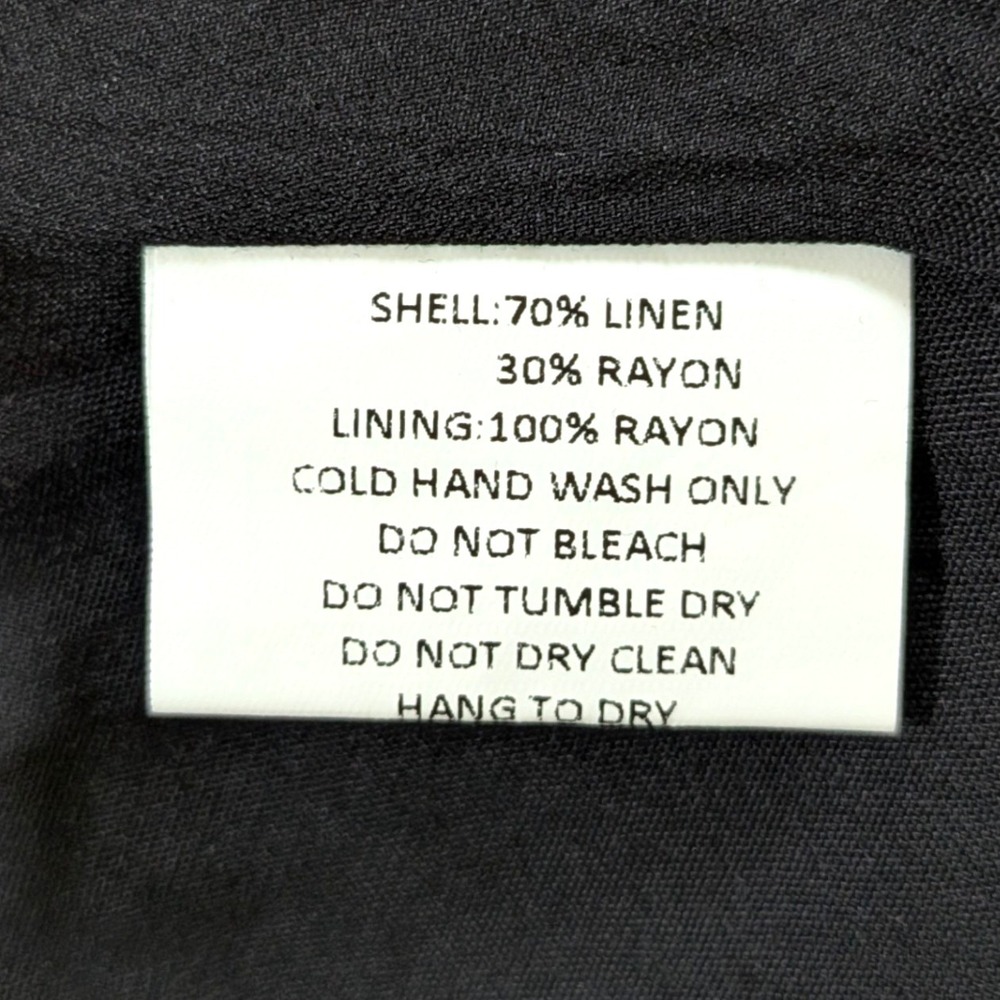 Petal & Pup Kayt Strapless Dress Black Maxi Linen Blend Size XS NWT - Picture 8 of 13